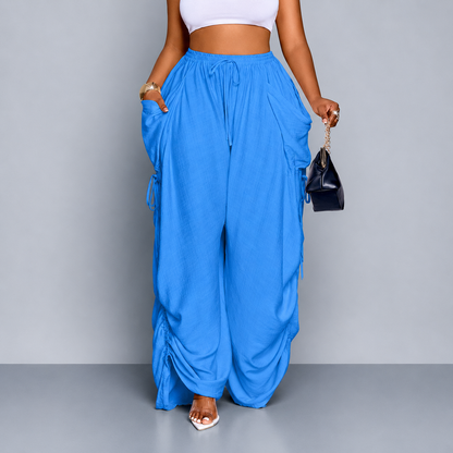 Solance Wide-Leg Drawstring Pants