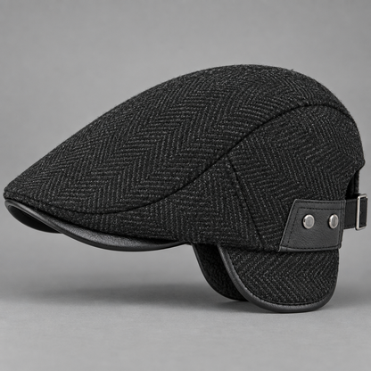 Thornton Herringbone Driving Cap