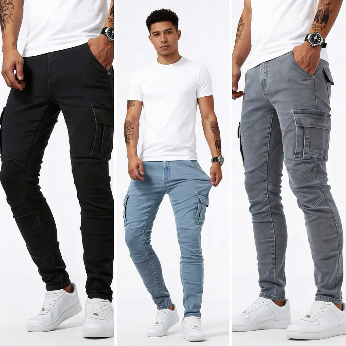 Jean Cargo en Denim