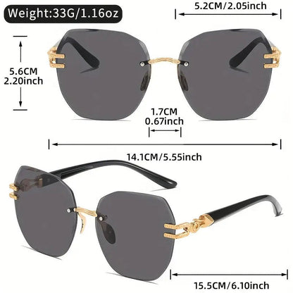 Statement Rimless Shades